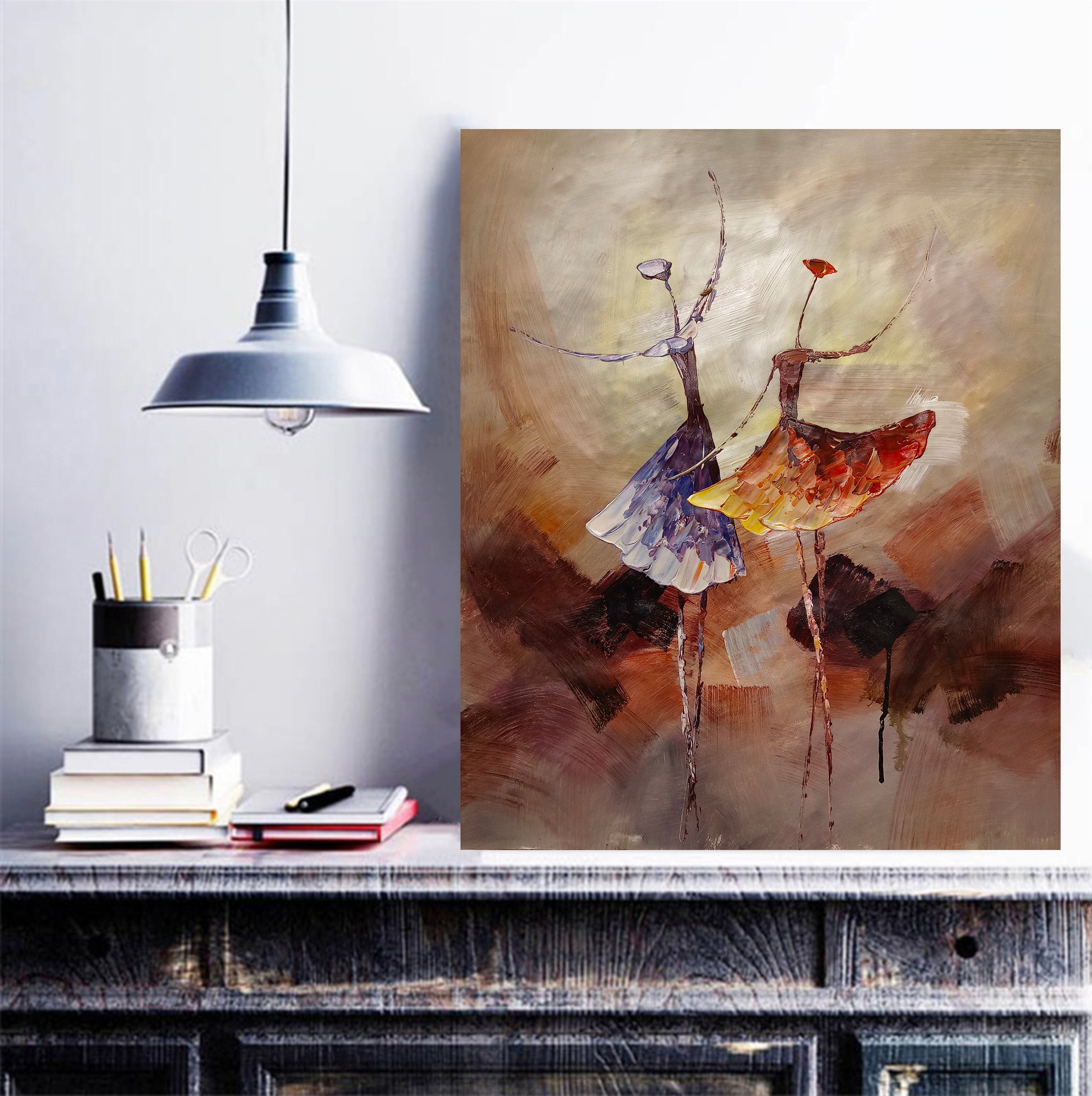 Pine Stretched  Framed 1 Panel - Abstract - Dancing