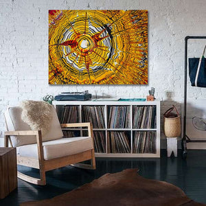 Pine Stretched  Framed 1 Panel - Abstract