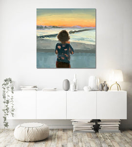 Pine Stretched  Framed 1 Panel - Dawn