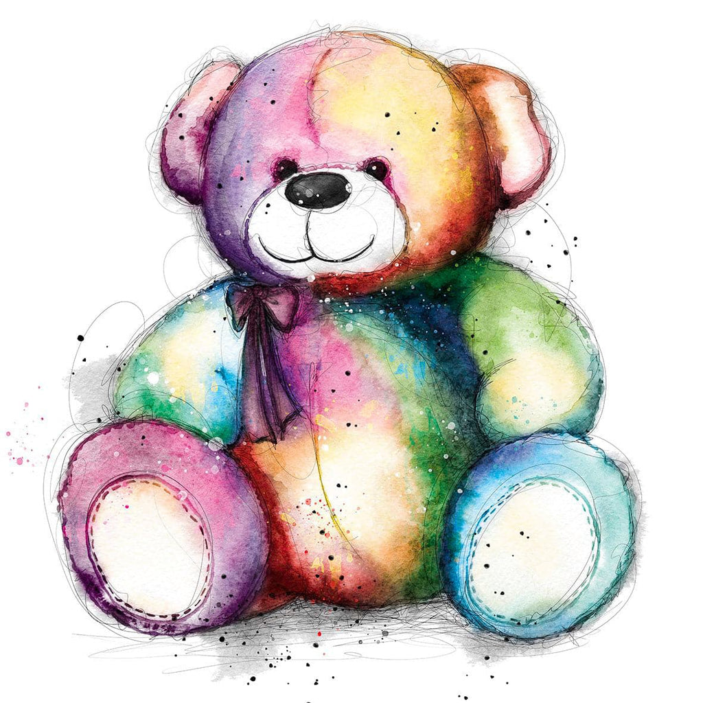 Pine Stretched  Framed 1 Panel -  Teddy Pop by Murciano