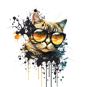 Pine Stretched  Framed 2 Panels - Cool Cats