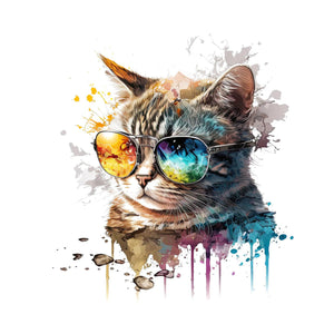 Pine Stretched  Framed 2 Panels - Cool Cats