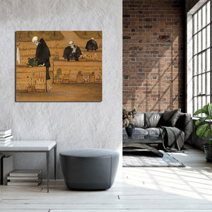 Pine Stretched  Framed 1 Panel - The Garden of Death by Hugo Simberg