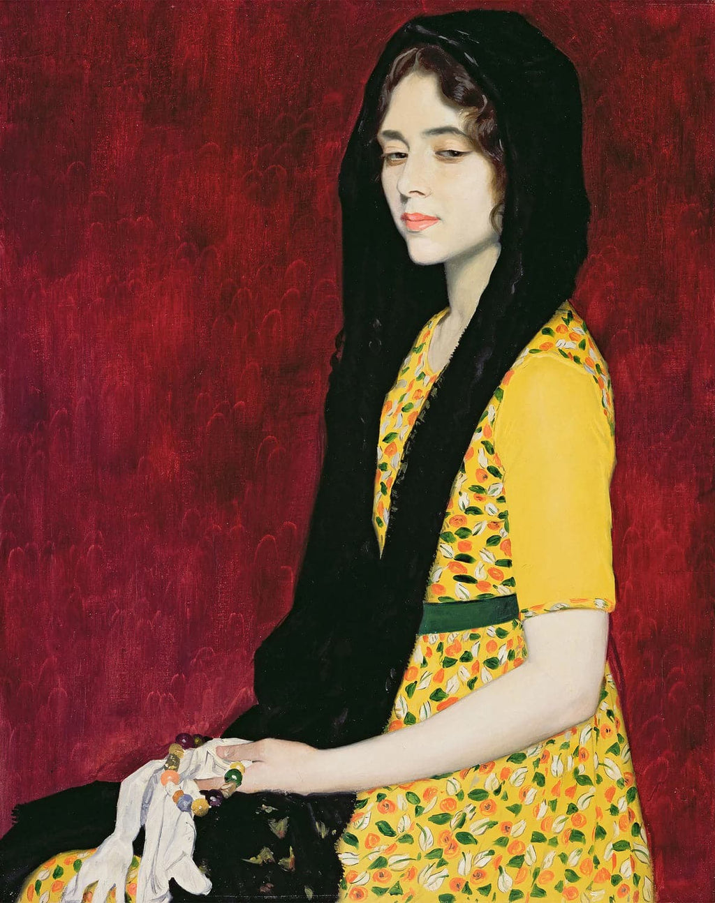 Pine Stretched  Framed 1 Panel - Panchita Zorolla (1916) by William Strang