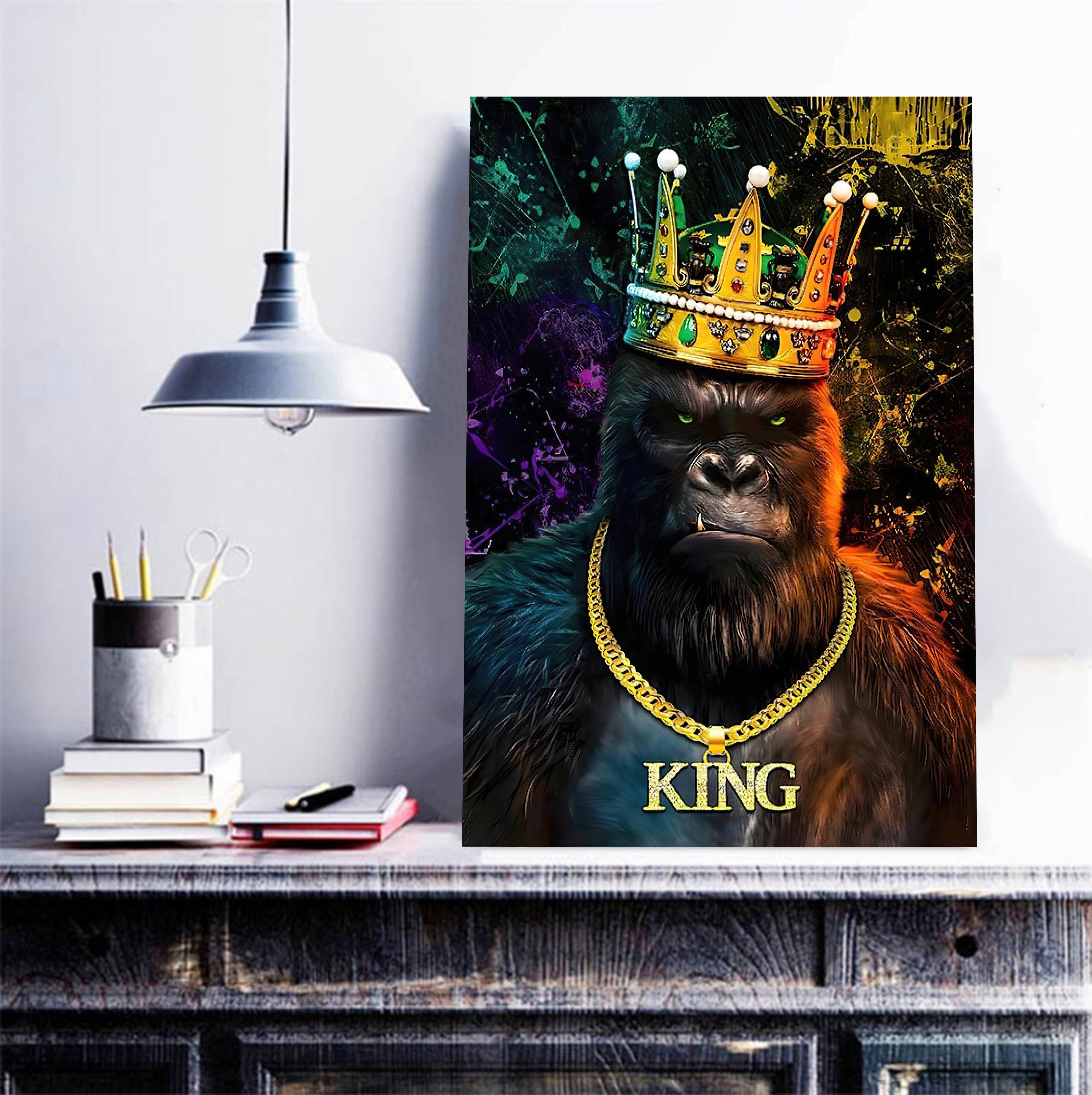 Pine Stretched  Framed 1 Panel - King