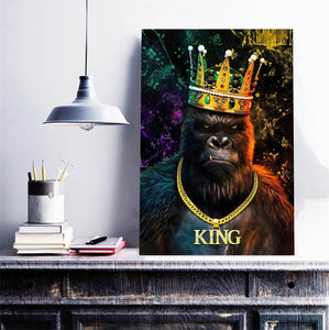 Pine Stretched  Framed 1 Panel - King
