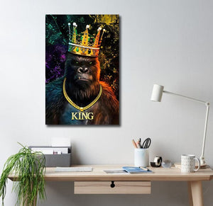 Pine Stretched  Framed 1 Panel - King