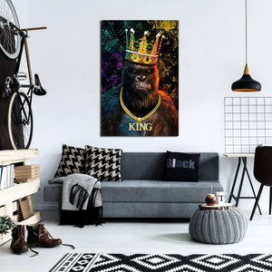 Pine Stretched  Framed 1 Panel - King
