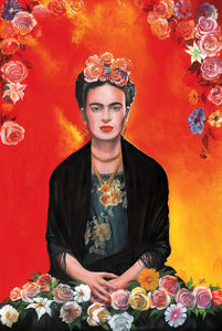 Framed 1 Panel - Frida Kahlo Meditation