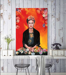 Framed 1 Panel - Frida Kahlo Meditation