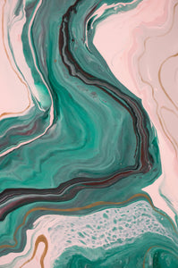 Framed 1 Panel - Luxury Abstract Fluid