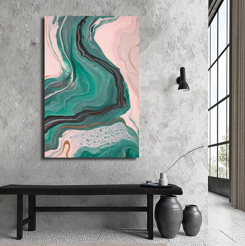 Framed 1 Panel - Luxury Abstract Fluid