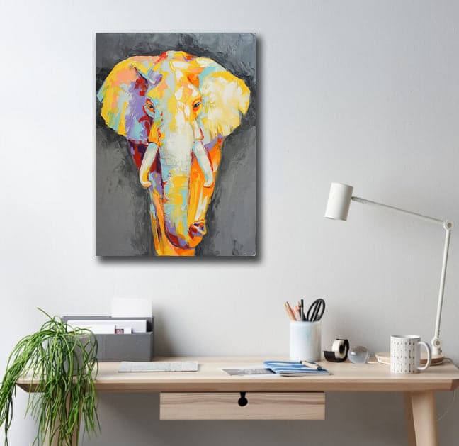 Framed 1 Panel - Elephant