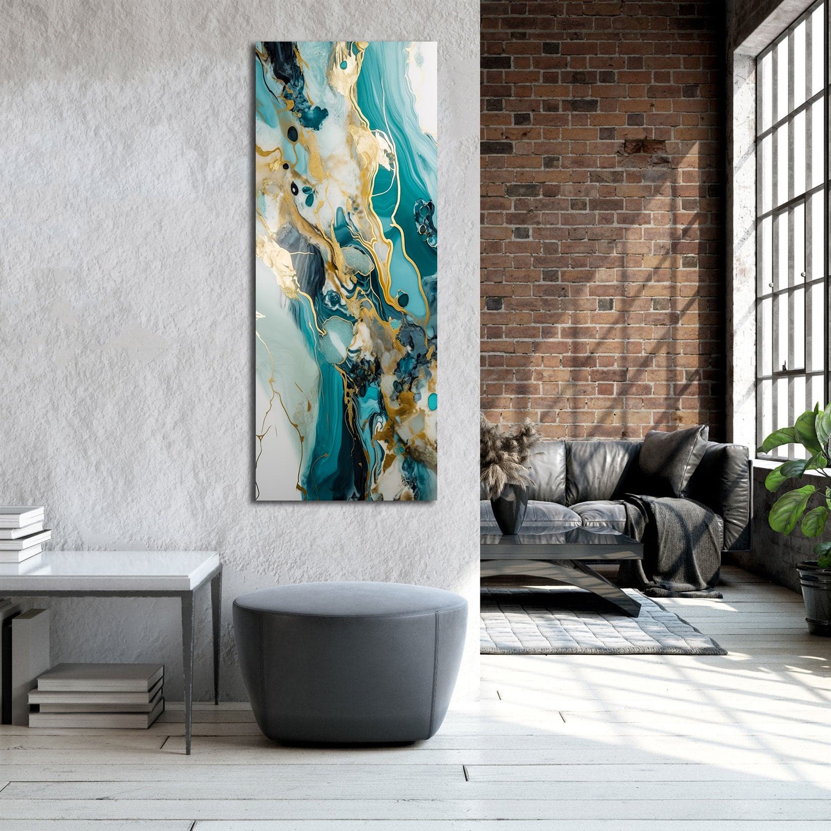 Framed 1 Panel - Luxury Abstract Marble Art