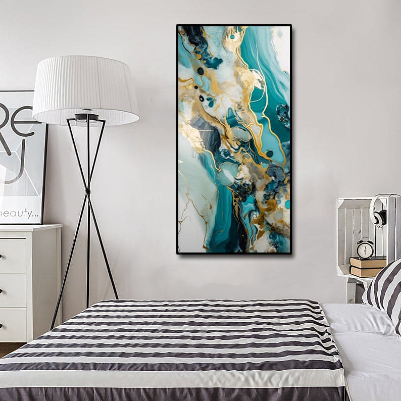 Framed 1 Panel - Luxury Abstract Marble Art
