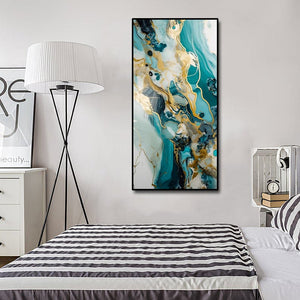 Framed 1 Panel - Luxury Abstract Marble Art