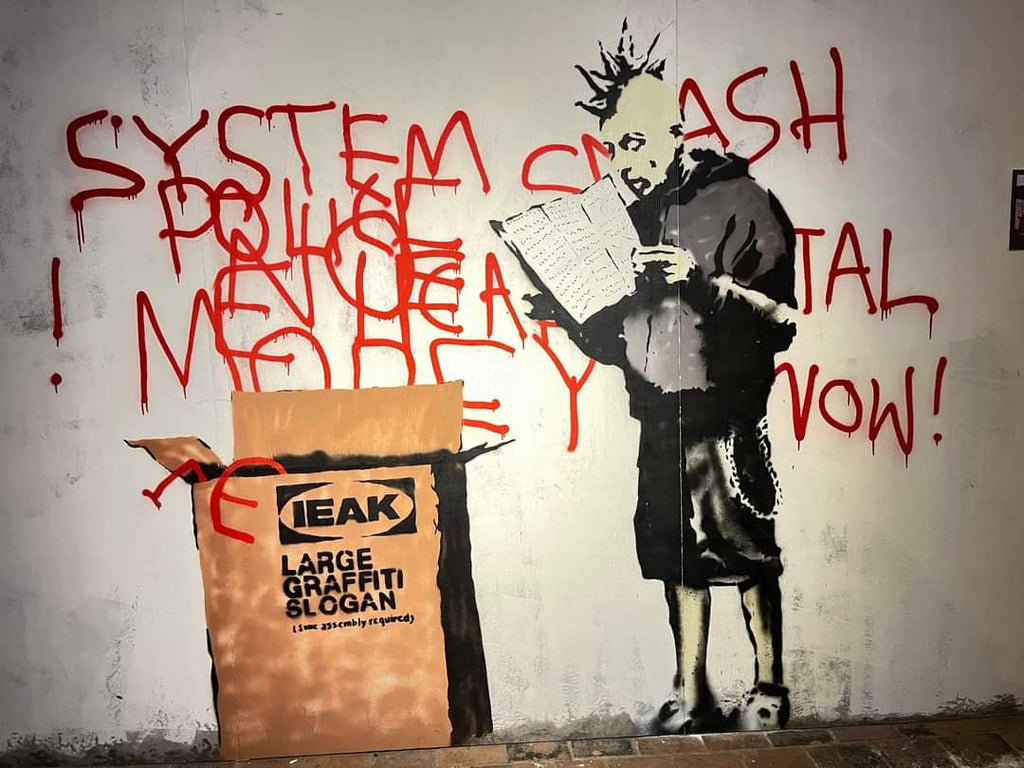Framed 1 Panel - Banksy - System Crash