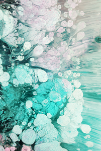 Framed 1 Panel - Luxury turquoise