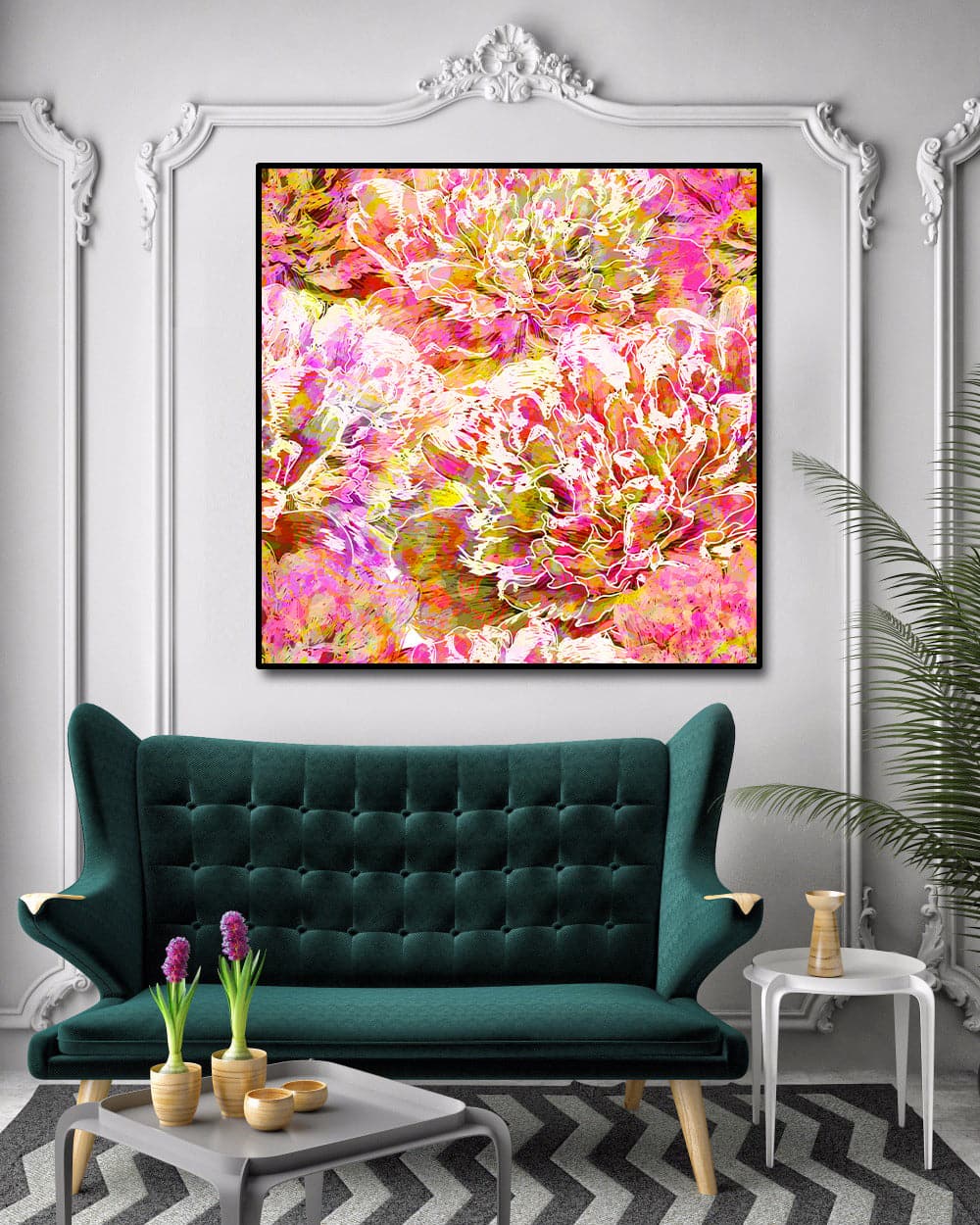 Framed 1 Panel - Seamless Pattern