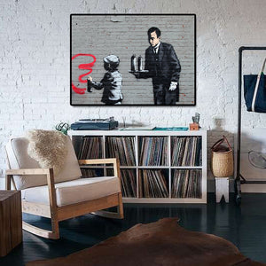 Pine Stretched  Framed 1 Panel - Banksy