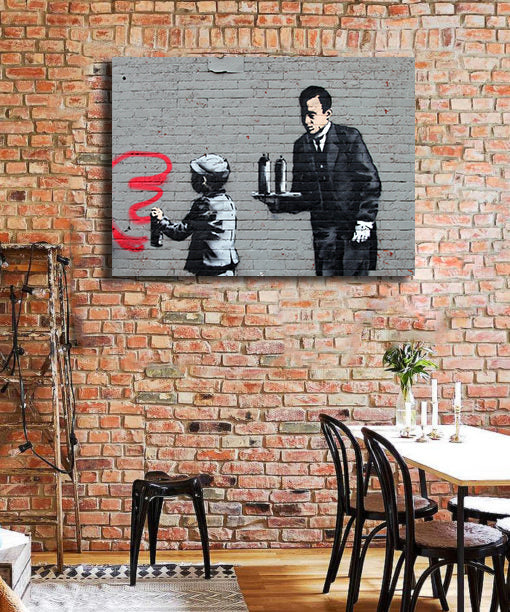 Pine Stretched  Framed 1 Panel - Banksy