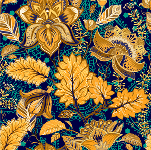 Framed 1 Panel - Flora Pattern