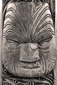 Pine Stretched  Framed 4 Panels - Maori Art