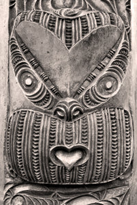 Pine Stretched  Framed 4 Panels - Maori Art