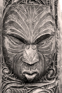 Pine Stretched  Framed 4 Panels - Maori Art