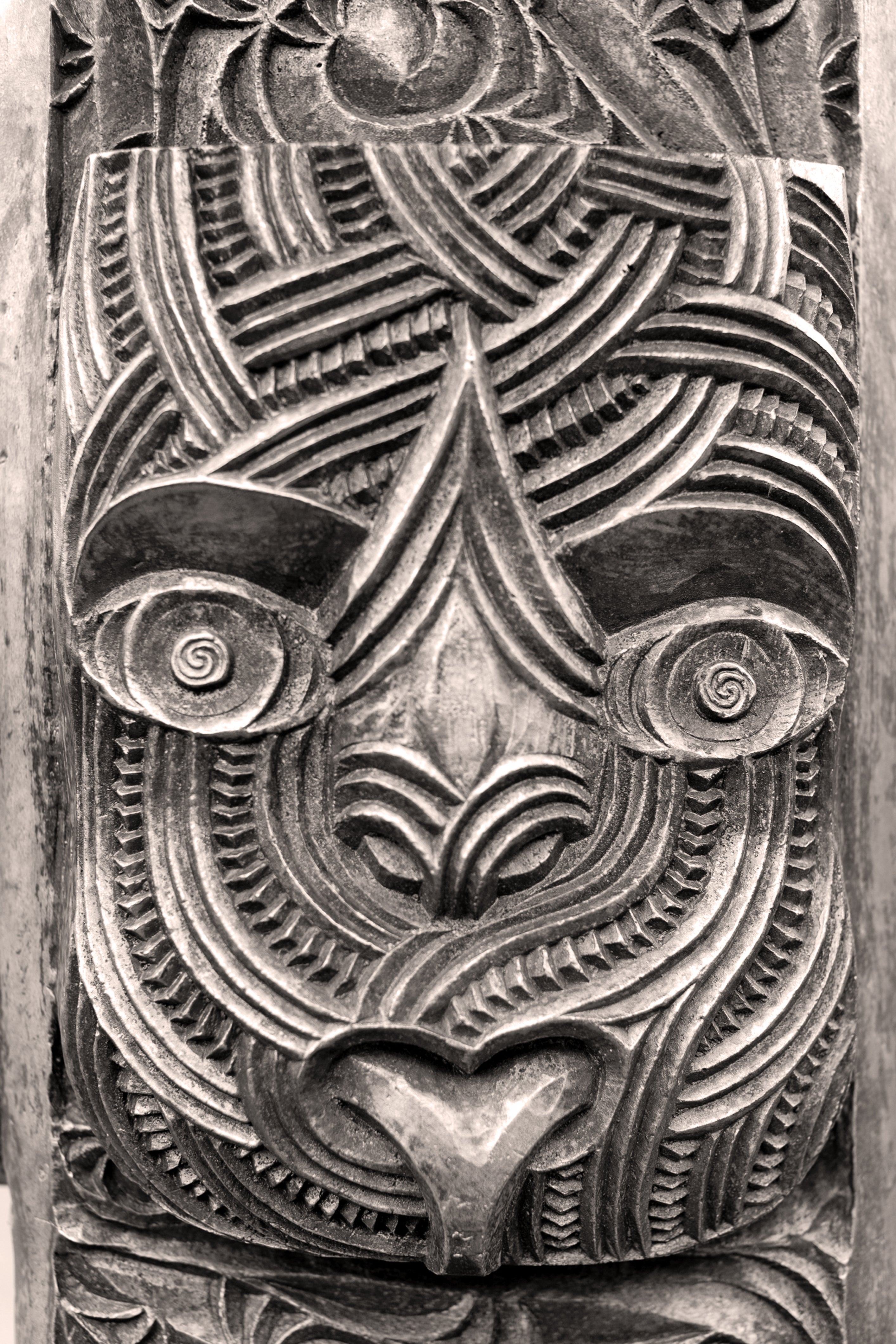 Pine Stretched  Framed 4 Panels - Maori Art