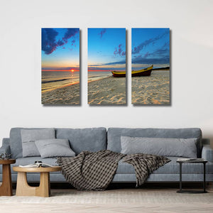Pine Stretched  Framed 3 Panels - Seascape