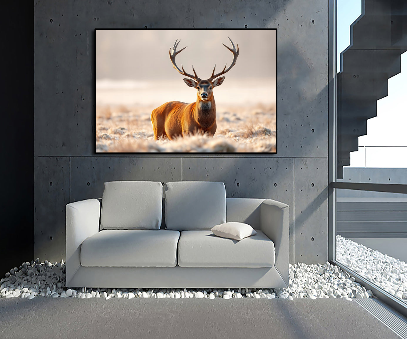 Framed 1 Panel - Stag