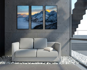 Framed 3 Panels - New Zealand South Island