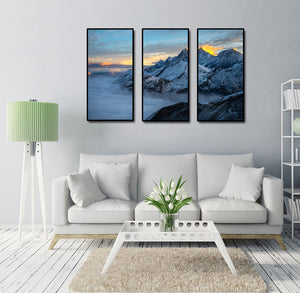 Framed 3 Panels - New Zealand South Island