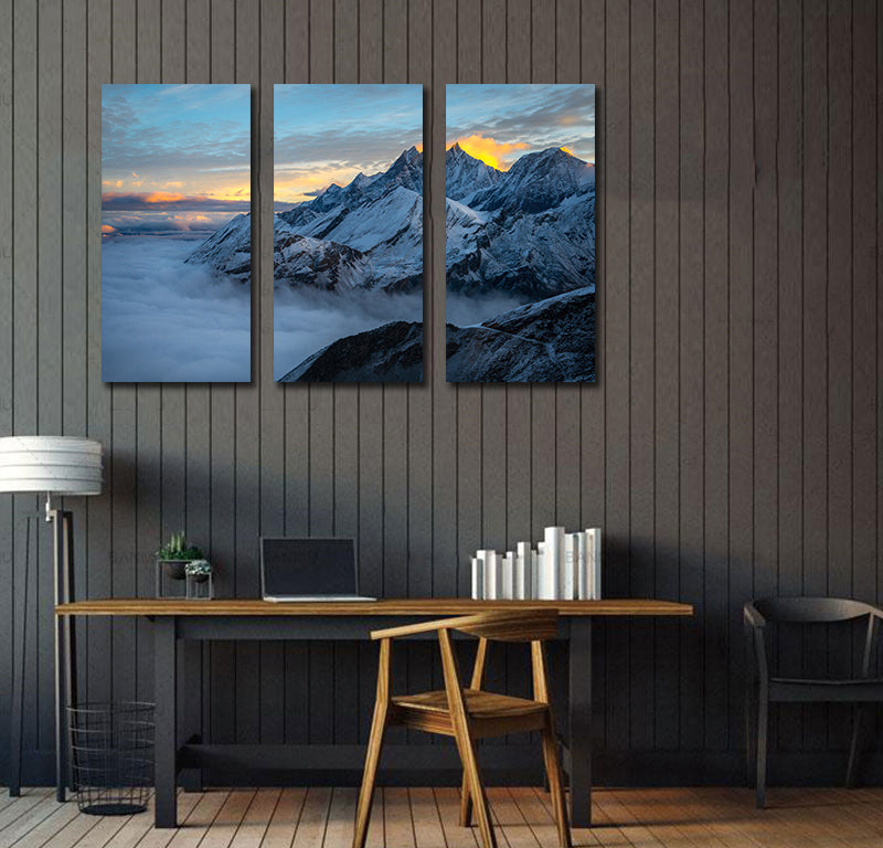 Framed 3 Panels - New Zealand South Island