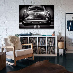 Pine Stretched  Framed 1 Panel - Porsche 911
