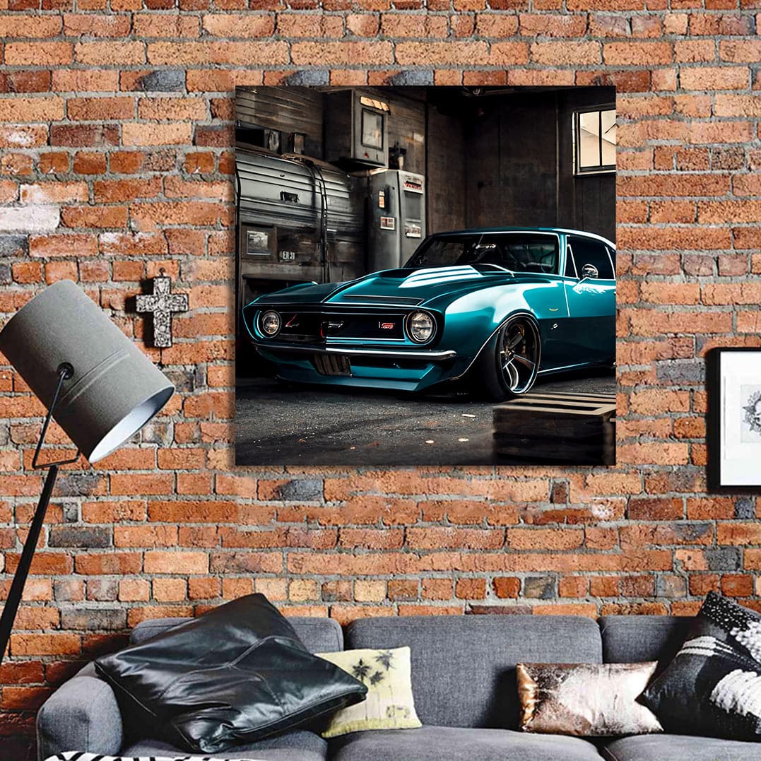 Pine Stretched  Framed 1 Panel - Chevrolet