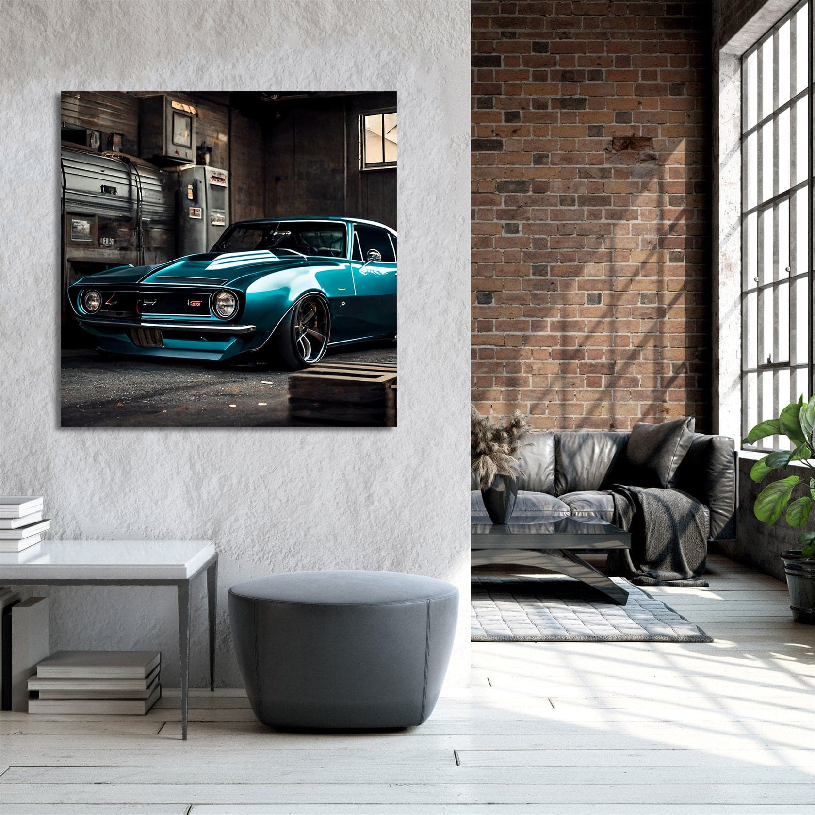 Pine Stretched  Framed 1 Panel - Chevrolet