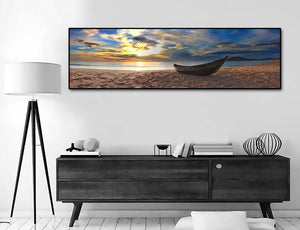 Framed 1 Panel - Beach Panorama