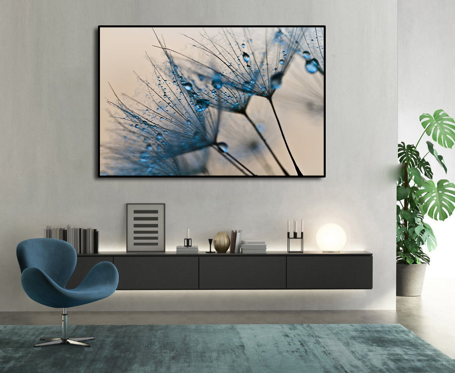 Pine Stretched  Framed 1 Panel - Dandelion Flower