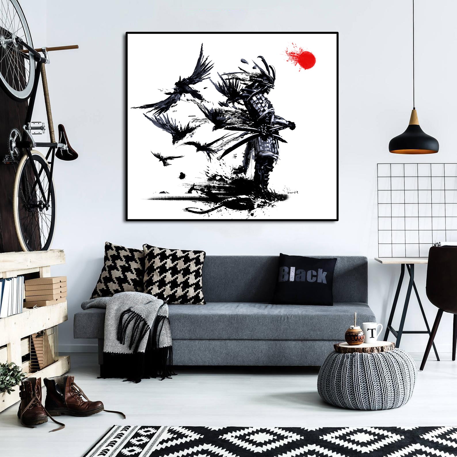 Framed 1 Panel - Japanese Samurai