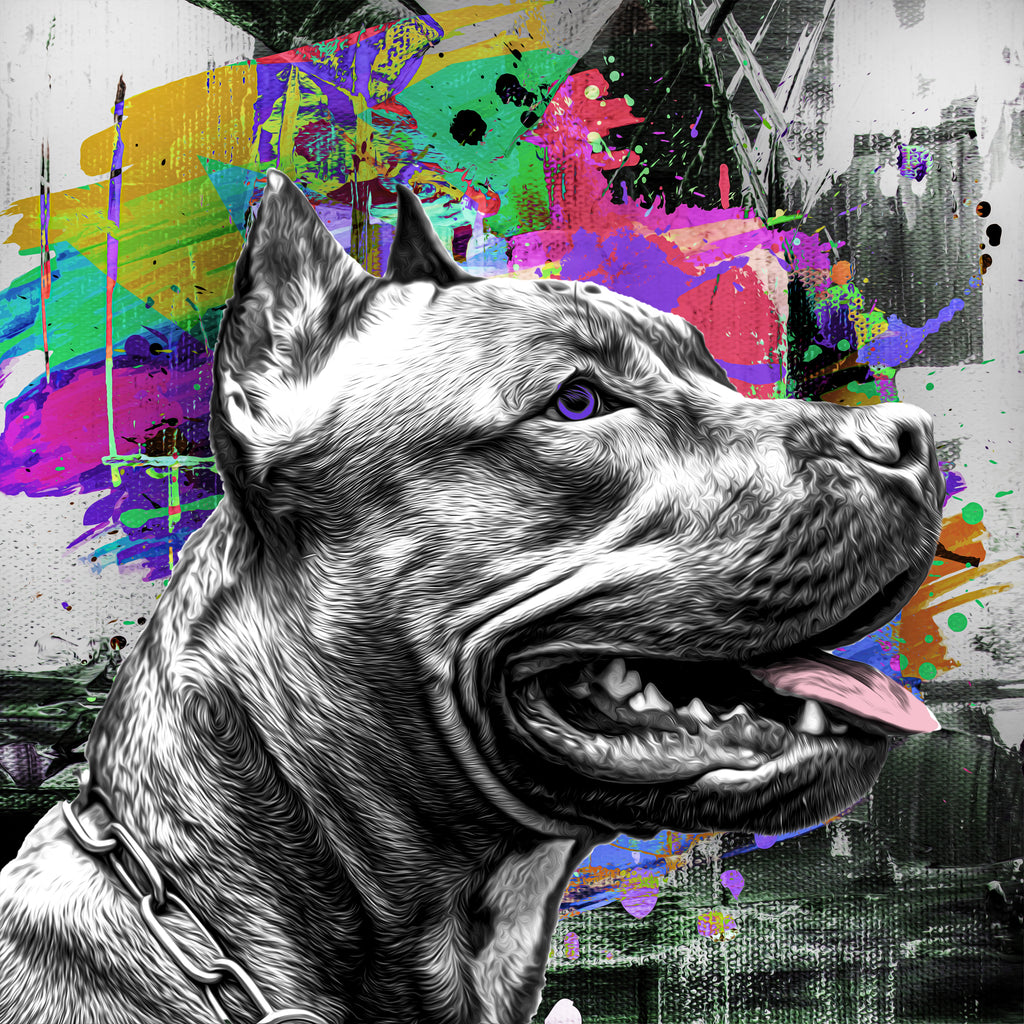 Pine Stretched  Framed 1 Panel - German Shepherd