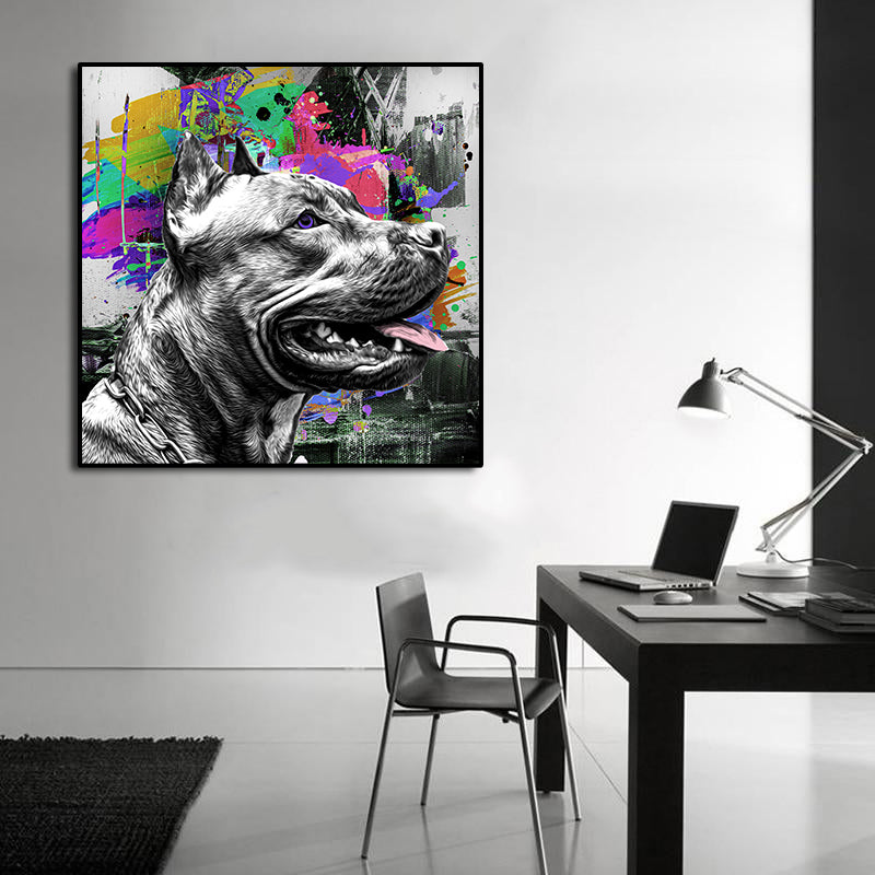 Pine Stretched  Framed 1 Panel - German Shepherd
