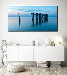 Pine Stretched  Framed 1 Panel - Golden Hour Reflections