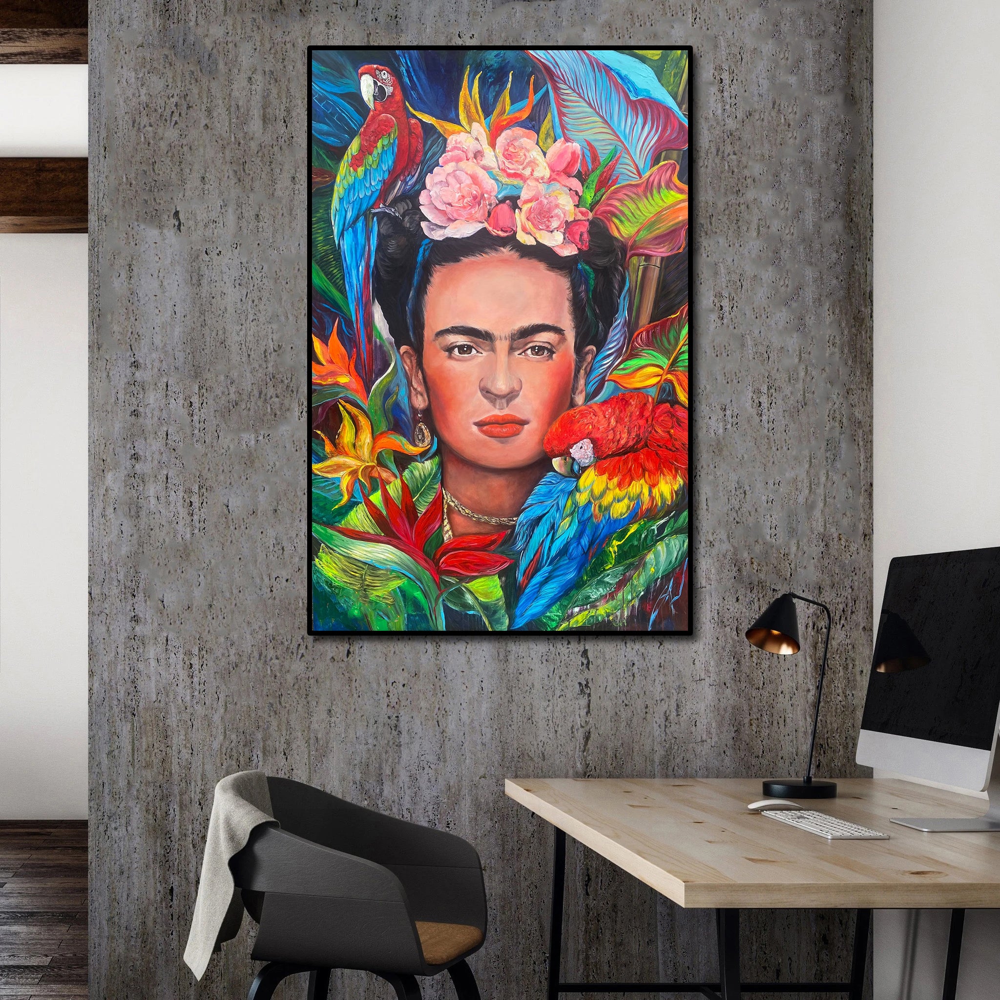 Pine Stretched  Framed 1 Panel - Frida Kahlo