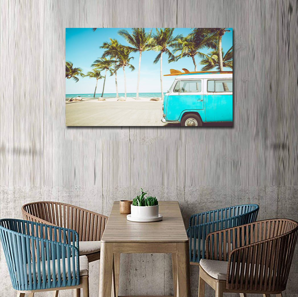 Pine Stretched  Framed 1 Panel - Leisure Trip in Summer