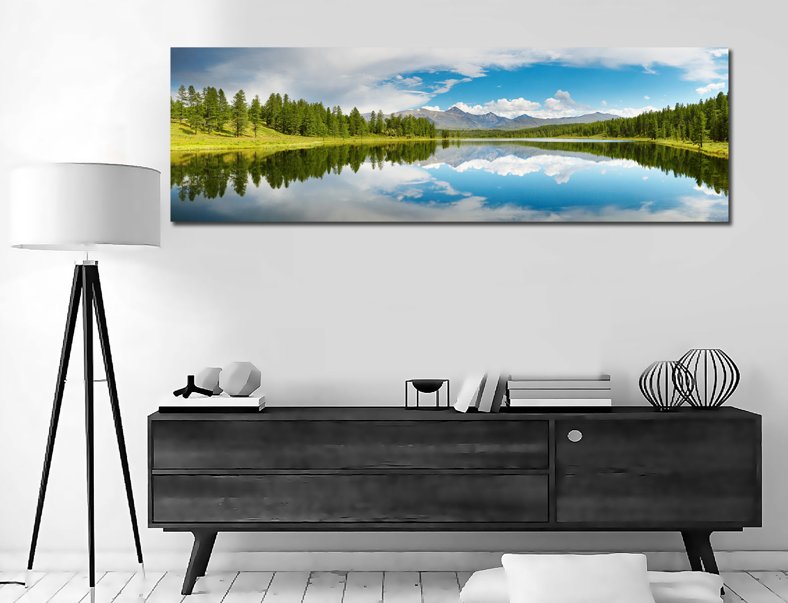 Framed 1 Panel - Mountain Lake