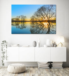 Pine Stretched  Framed 1 Panel - Spring Sunset