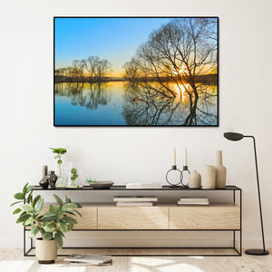Pine Stretched  Framed 1 Panel - Spring Sunset