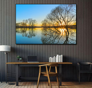 Pine Stretched  Framed 1 Panel - Spring Sunset